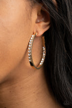 Load image into Gallery viewer, Borderline Brilliance - Gold Hoops