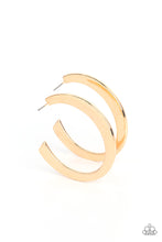 Load image into Gallery viewer, Learning Curve - Gold Hoops