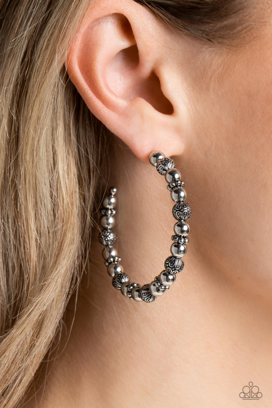 Rebuilt Ruins - Silver Hoops