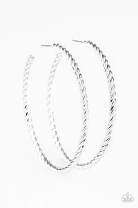 Keep It Chic - Silver Hoops